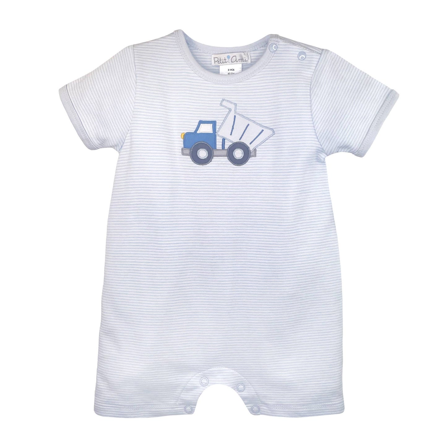 Petit Ami & Zubels - Dump Truck Knit Romper