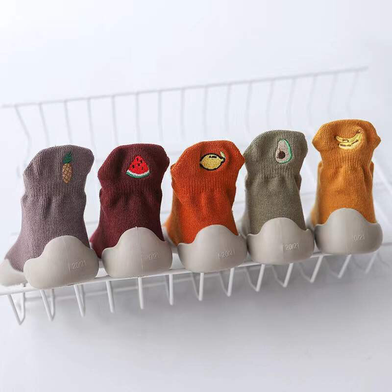 Organic Cotton Barefoot Sock Shoes – Play-Proof Comfort| Fruity