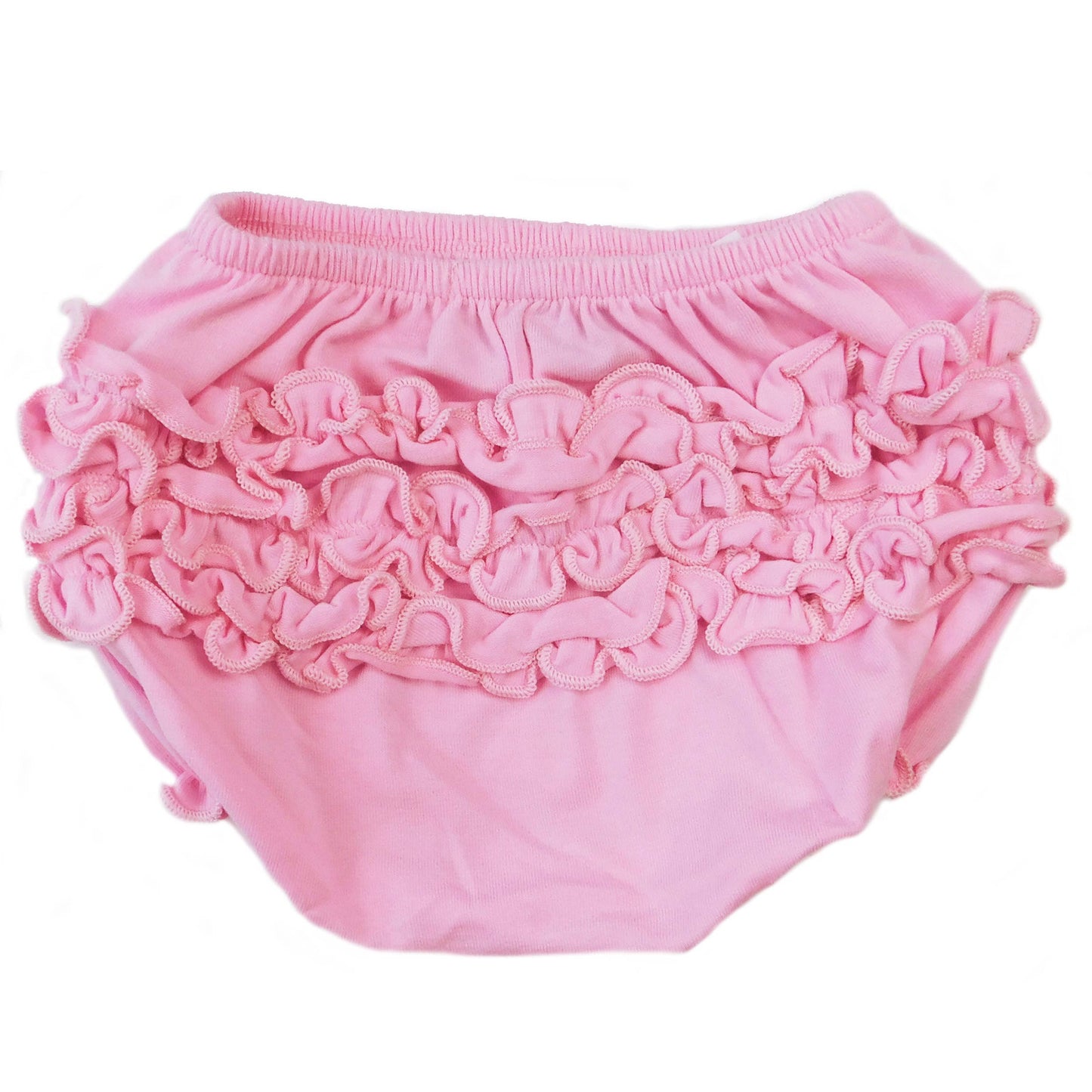 AnnLoren Baby Girls Pink Ruffled Butt Bloomer Diaper cover