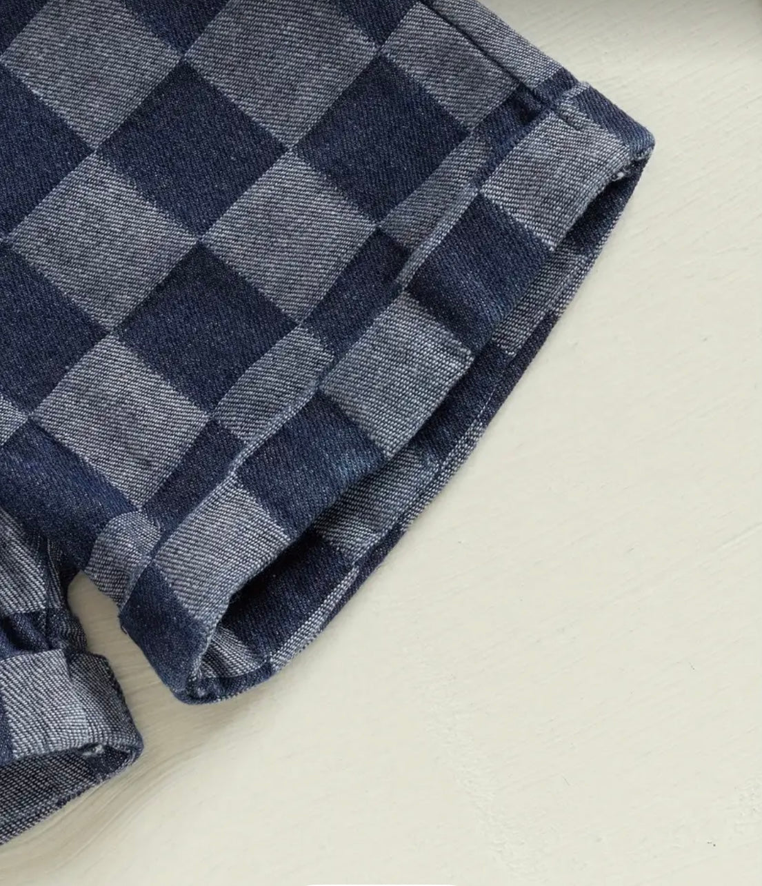 “Truett” Denim Checked overalls