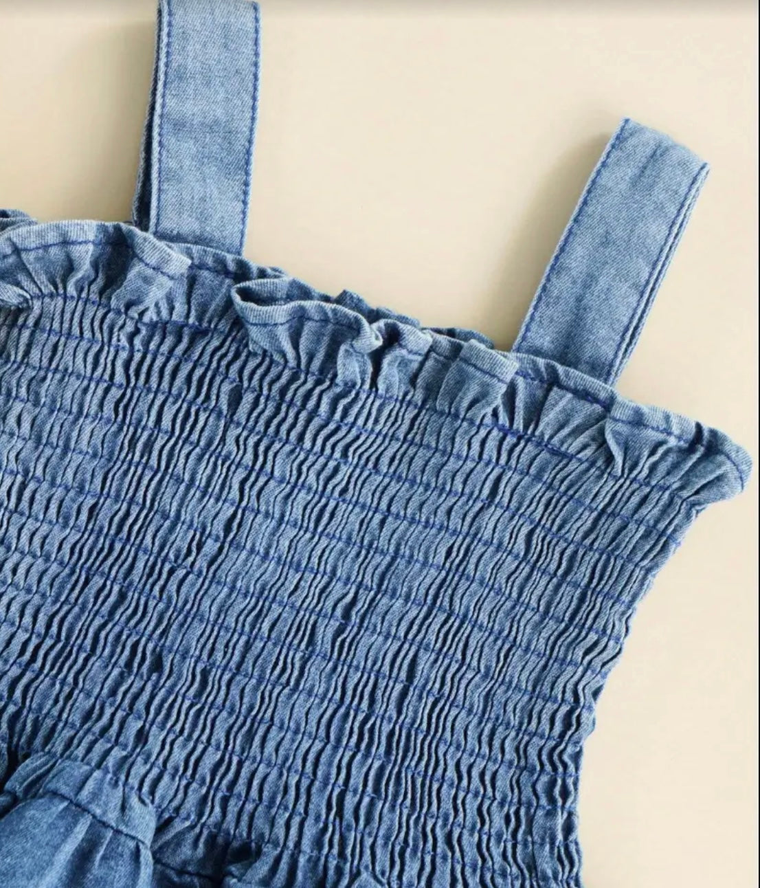 “Susanna” Denim Romper