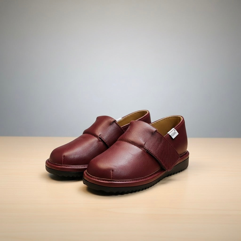 Kids Slip-On Dress Shoes – Toddler School & Wedding Shoes with Easy-Close Velcro Strap