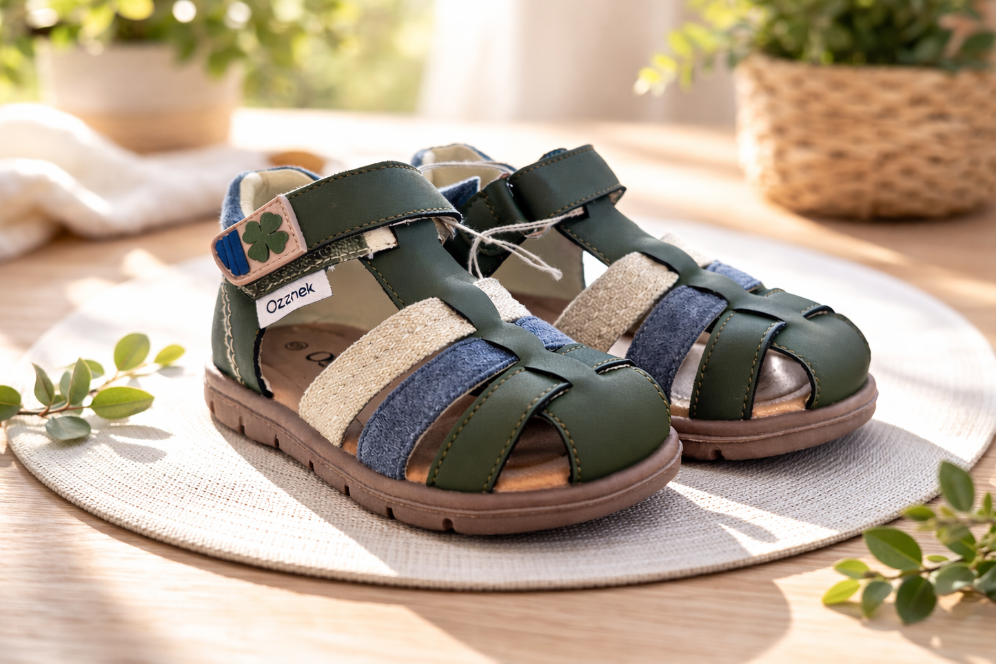 Clover Green Barefoot Toddler Sandals – Comfortable and Stylish