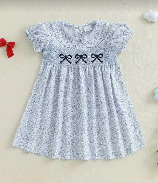 "Primrose 2" smocked bow dress