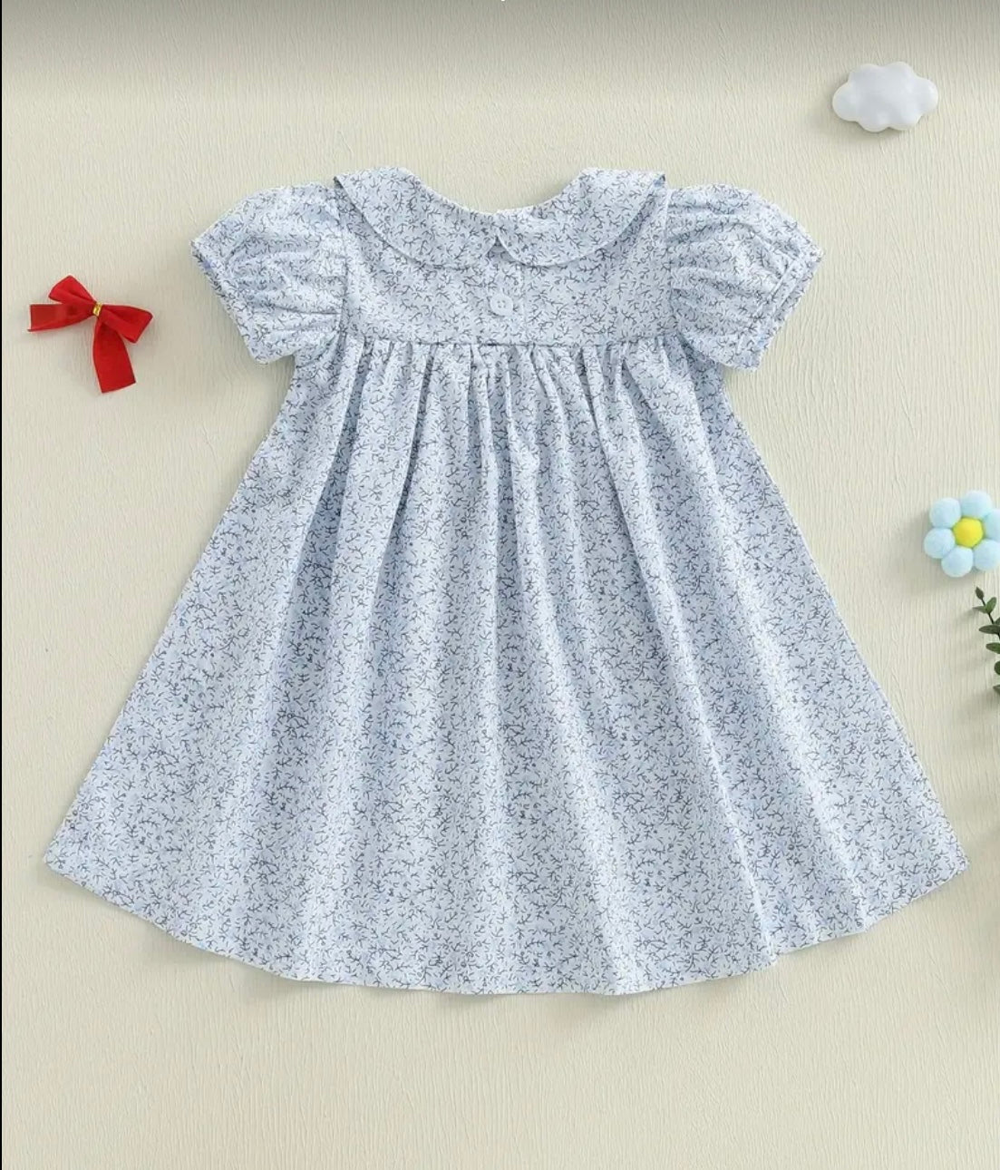 "Primrose 2" smocked bow dress