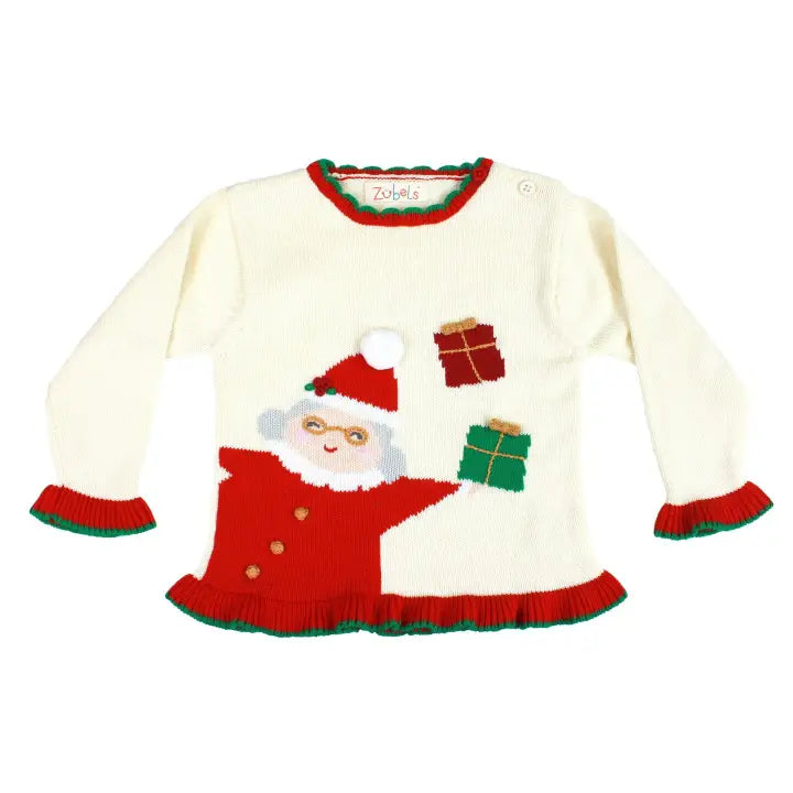 Mrs Claus Sweater Christmas Girls