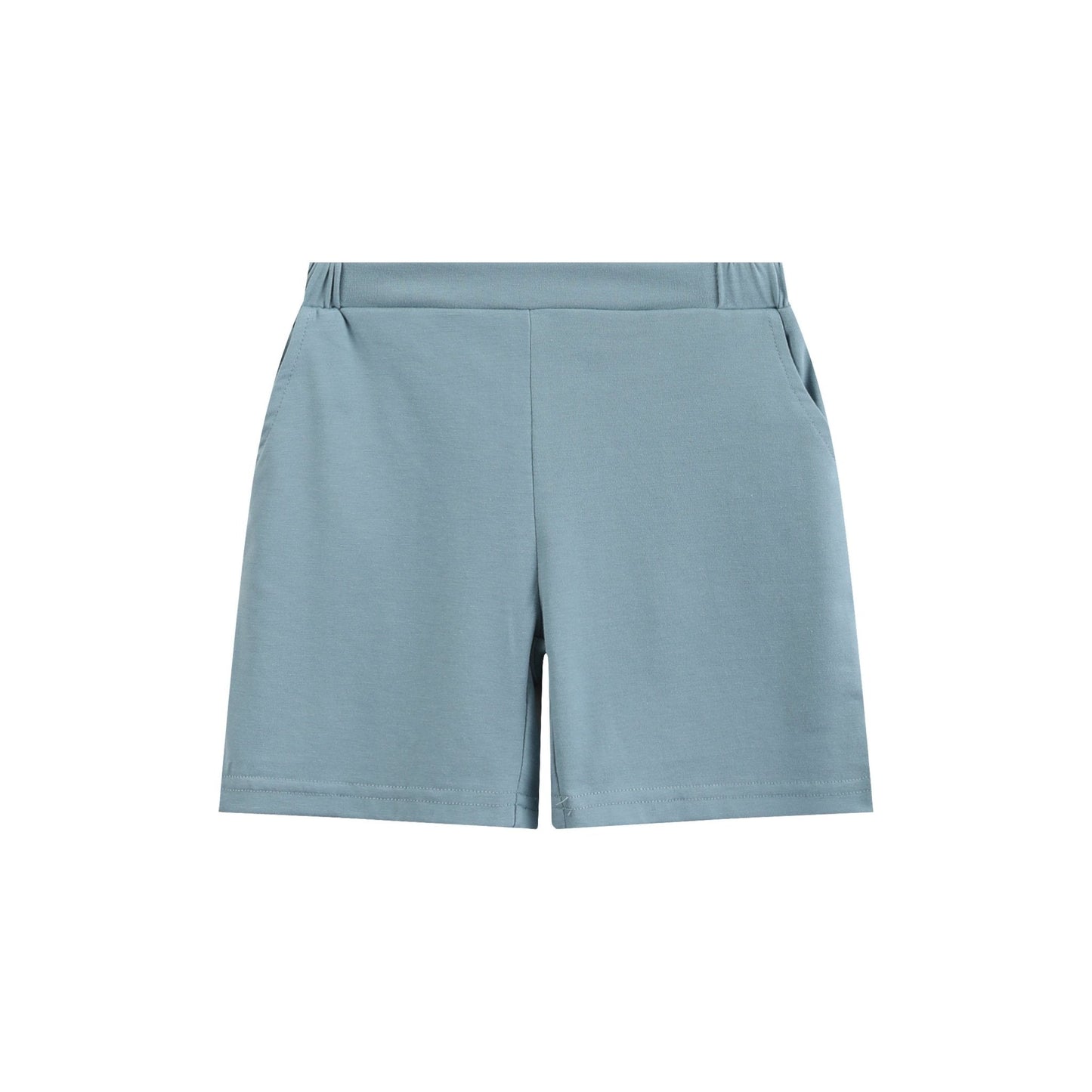 Blue Smocked ABC School Shirt and Shorts Set