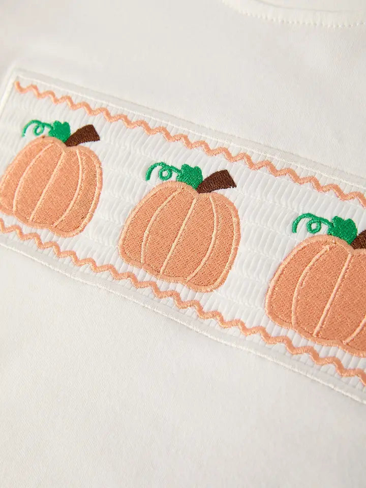 Boys and Toddlers Fall Pumpkin Blue Plaid Set Matching Thanksgiving