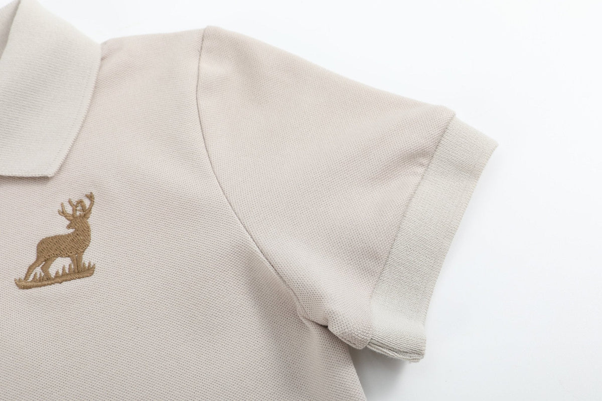 Brown Mule Deer Polo Shirt