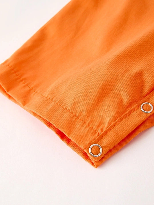 Infant boy Long all Romper Fall Pumpkins Matching Thanksgiving