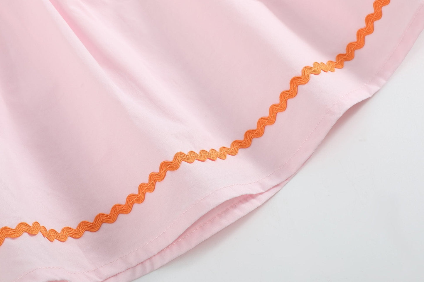 Pink and Orange Gingham Boo Smocked Dress and Bloomer Set