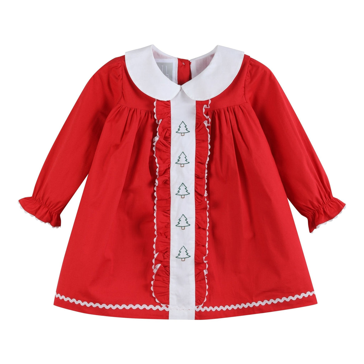 Red Ruffle Christmas Tree Dress