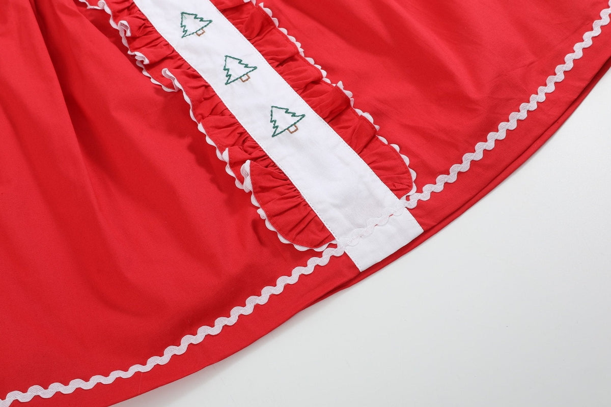 Red Ruffle Christmas Tree Dress