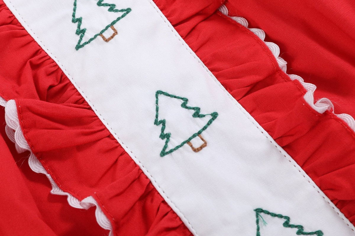 Red Ruffle Christmas Tree Dress
